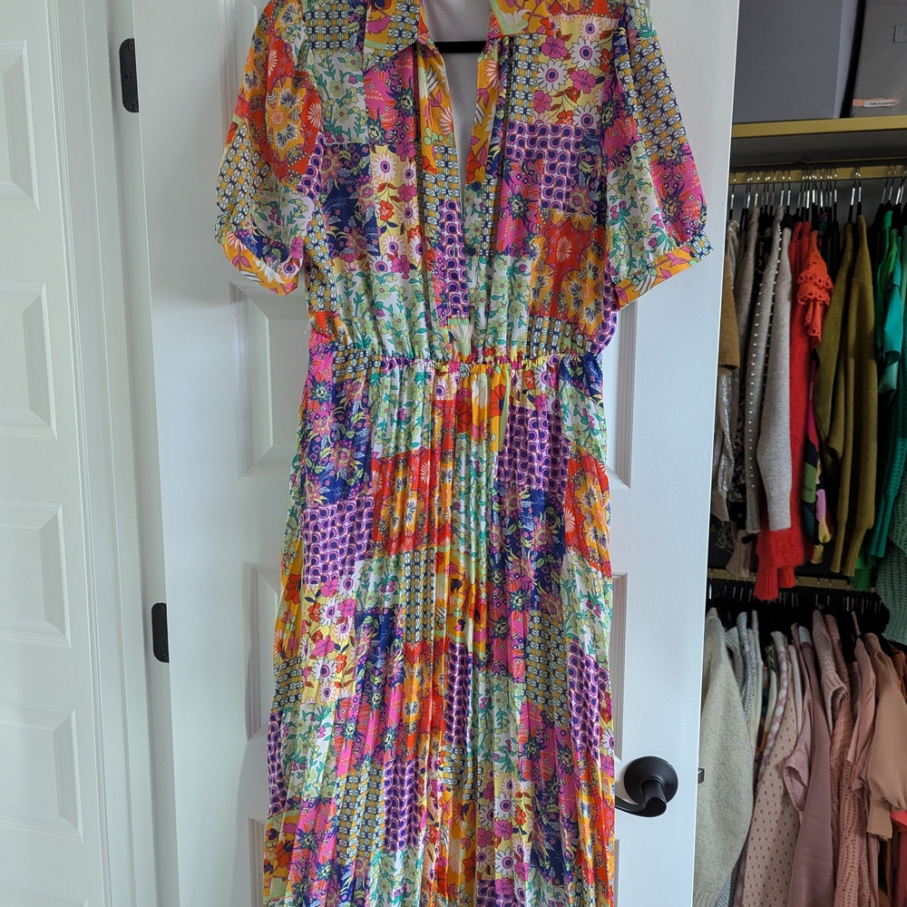 Emma & Michele Vibrant Multicolor Maxi Dress